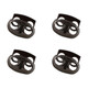 Metal Cord Lock Spring Loaded Stop Toggle Fastener - (Pack of 2)